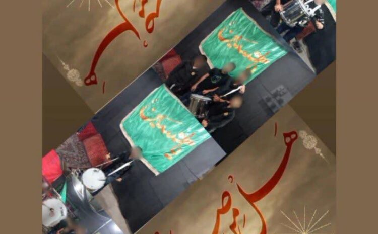 حضور فرزندان عزیز کم توان ذهنی در مراسم سوگواری امام حسین (ع)